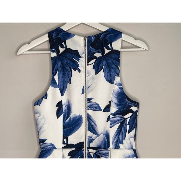 Keepsake Counter Attack Fit & Flare Mini Dress Wedgwood Floral Women's XXS NWT - Picture 9 of 11